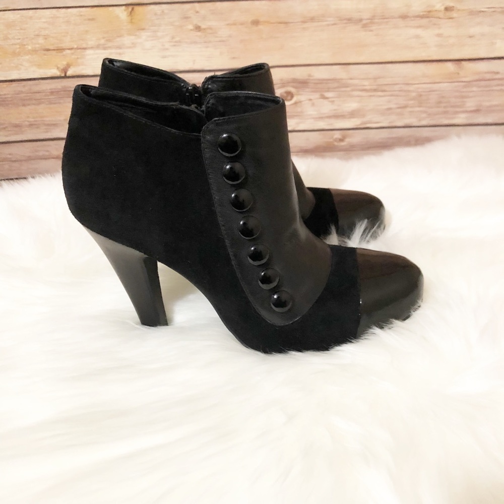 Gianni Bini Button Black Bootie
